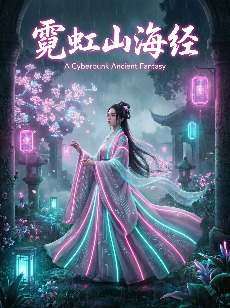 哔哩哔哩隐藏的肉片入口 古风奇缘短剧 - 霓虹山海经海报